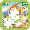 Farm animals jigsaw puzzle games for baby and kids