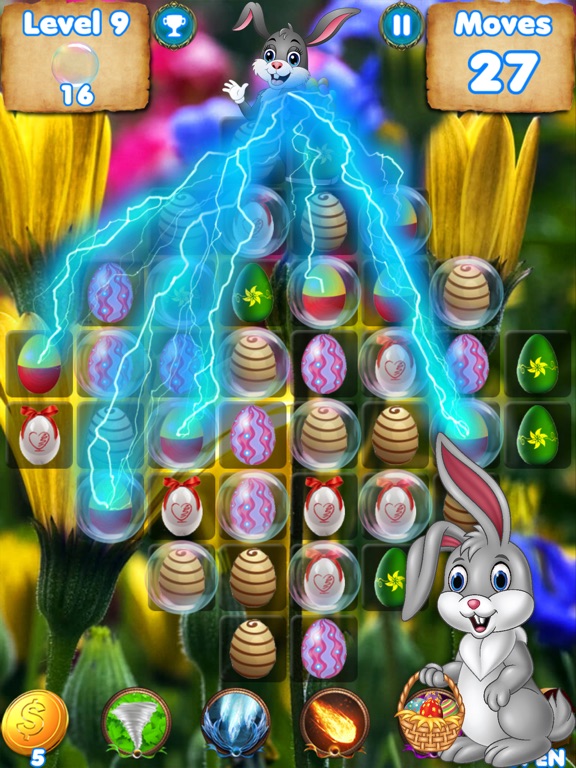 Screenshot #5 pour Jeux de Pâques Candy - match 3 pour cute bunny hop