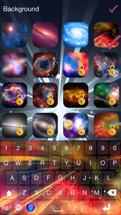 Galaxy Emoji Keyboard – Space Color Themes & Fonts