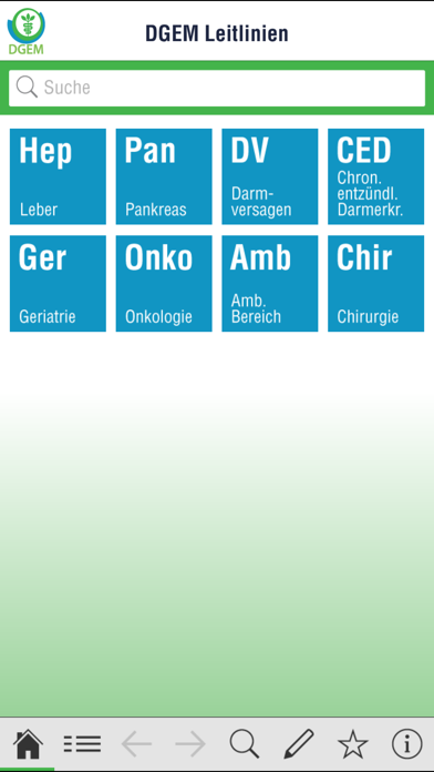 Screenshot #1 pour DGEM Leitlinien