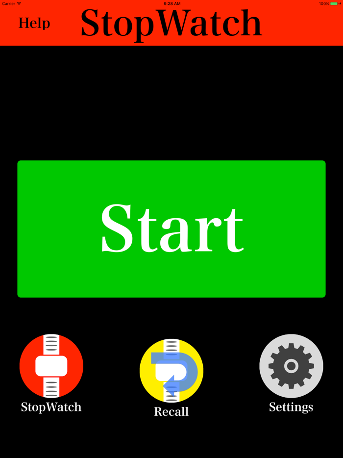 ストップウォッチforランニング・ウォーキング・フィットネス