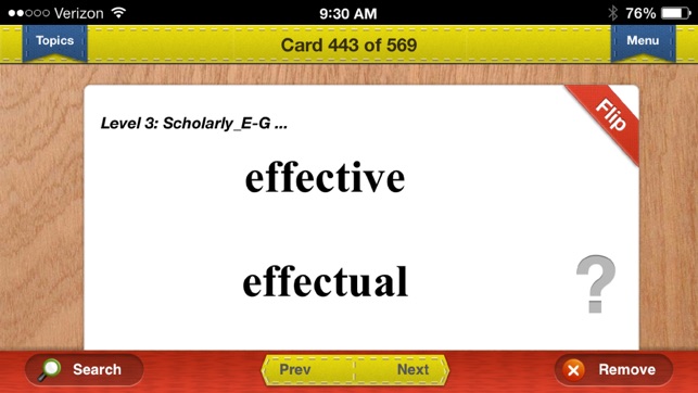 GED Verbal Prep Vocabulary Flashcards Exambusters(圖3)-速報App
