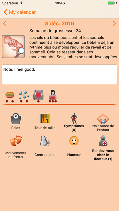 Screenshot #2 pour WomanLog Pregnancy Pro