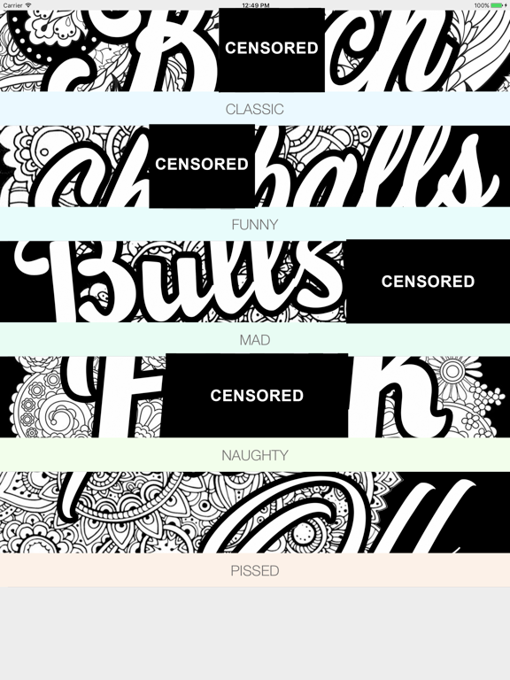 Screenshot #6 pour Coloring Book Swear Words - For ADULTS
