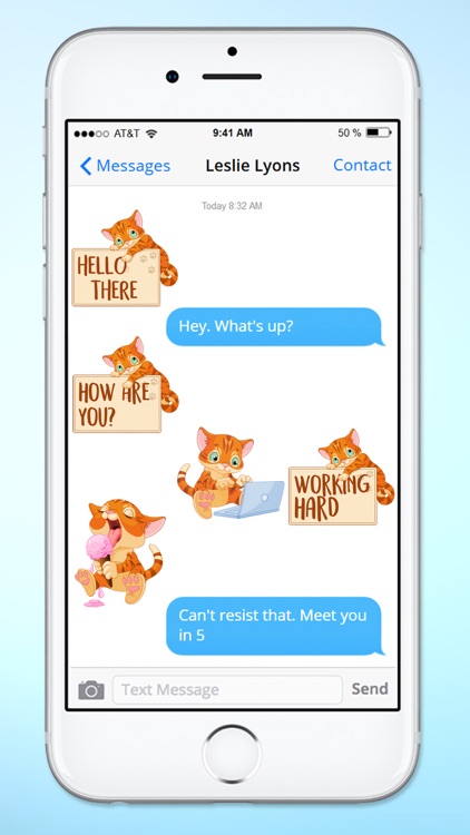 Cute Kitten Messages Sticker Pack