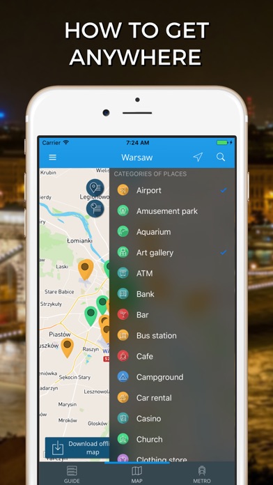 How to cancel & delete Warsaw Travel Guide with Offline Street Map from iphone & ipad 3