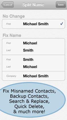 ContactClean Pro - Address Book Cleanup & Repair screenshot 4