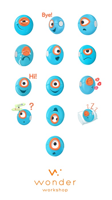 Dash & Dot Robot Stickersのおすすめ画像1