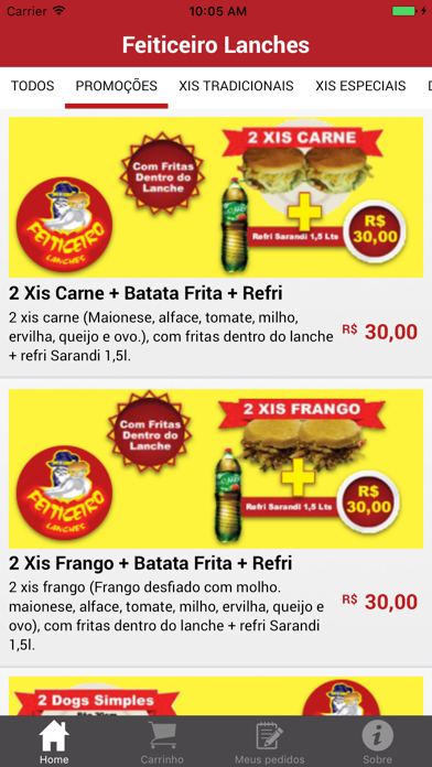 Screenshot #1 pour Feiticeiro Lanches