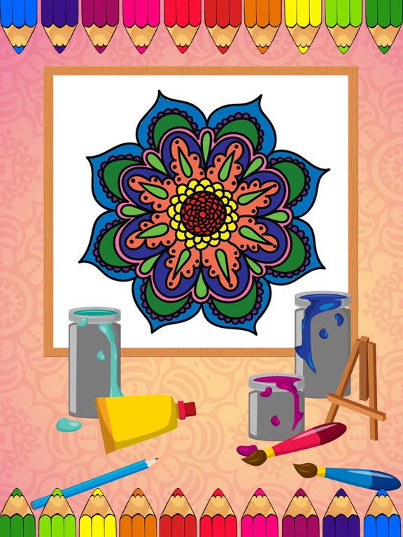 Screenshot #5 pour Mandala Coloring Pages- Game Adult Coloring book