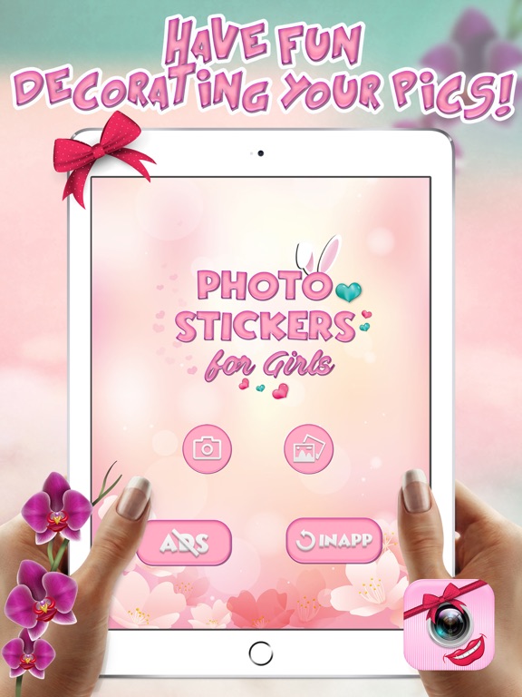 Screenshot #4 pour Autocollants photo pour les filles