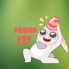 Funny Bunnies In Easter Sticker