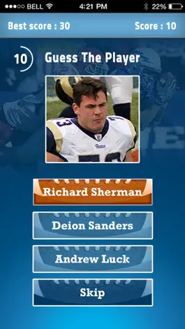 Game screenshot Guess American Football Player - NFL Quiz apk