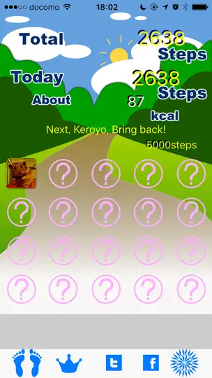 Capture d'écran de Podomètre Bring Back My Pets! sur iPhone 1
