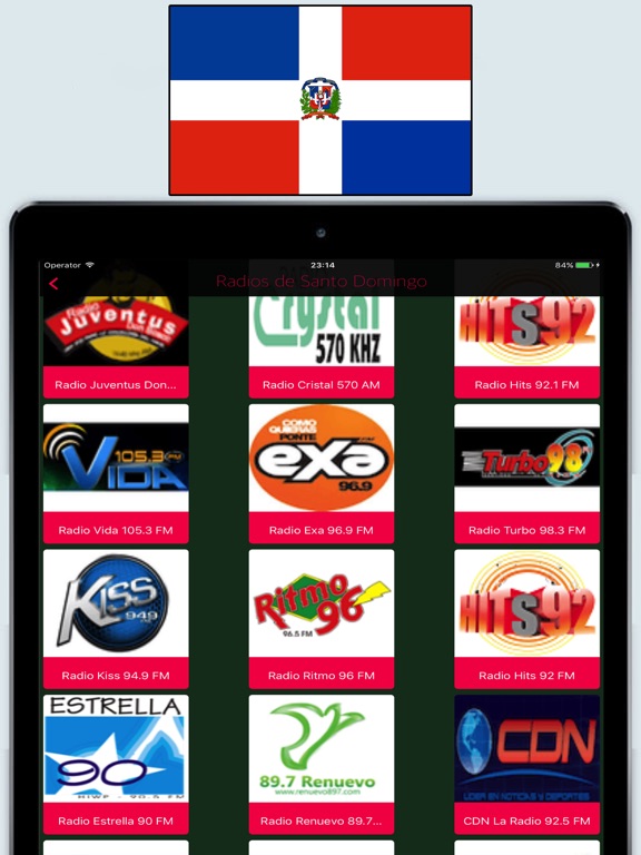 Radio Republic Dominican FM - Live Stations Online iPad screenshot 1 - Music app
