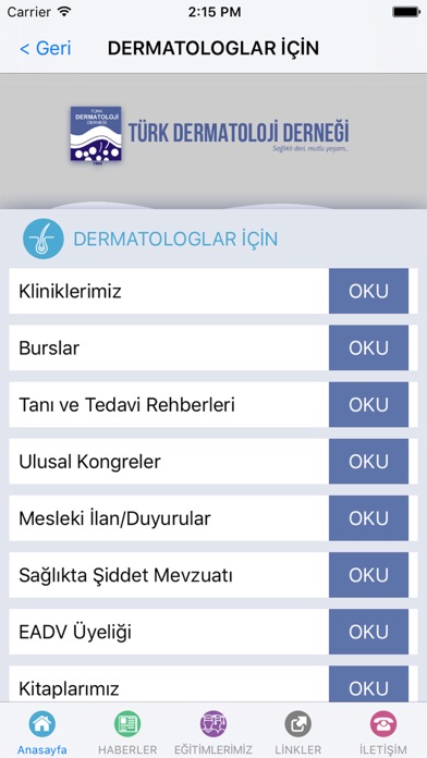 Türk Dermatoloji Derneği Screenshot