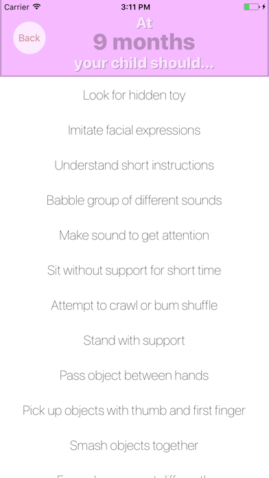 Screenshot #2 pour BabyDo - Track Your Child's Milestones