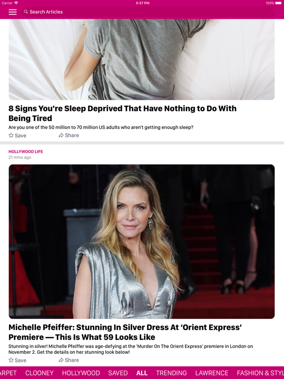 Screenshot #4 pour celebrity nows.