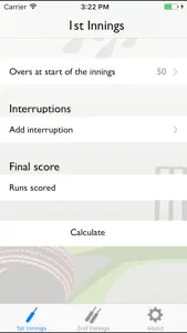 Duckworth-Lewis Calculator screenshot #2 for iPhone