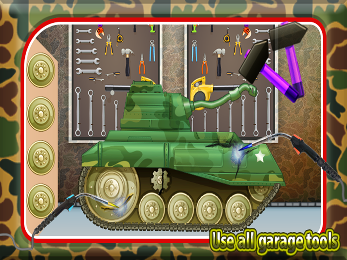 キッズ軍タンク修理 - 戦車戦車工場