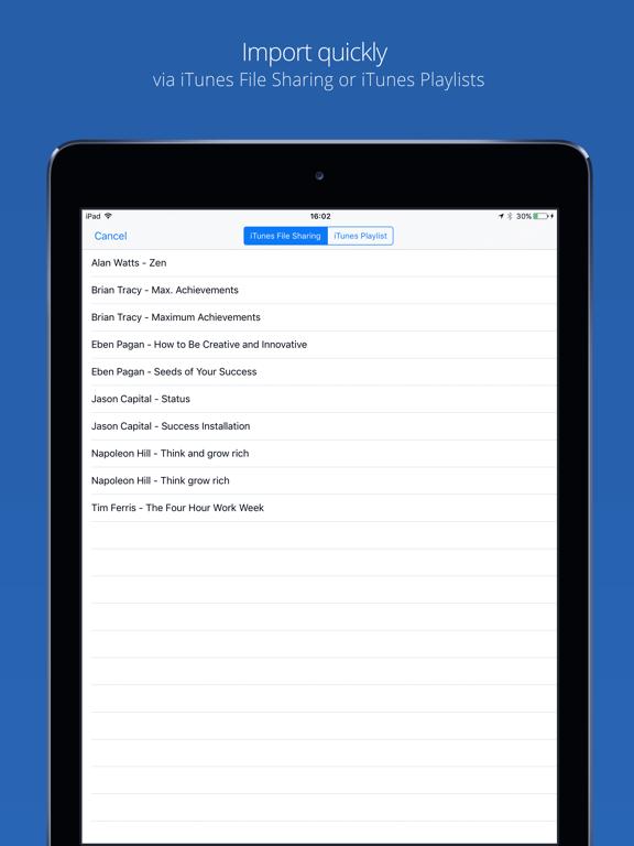 Mus+ Audiobooks iPad screenshot 4 - Music app