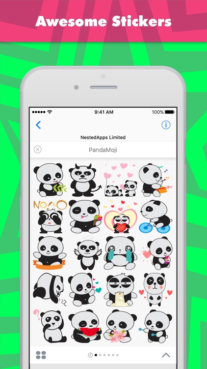 PandaMoji stickers by NestedApps Stickers