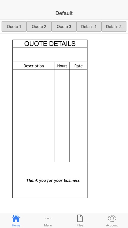 Business Estimate