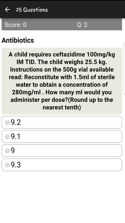 Injection Drug Dosages Quiz