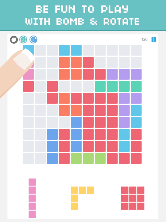 100 jam - 1010 block puzzle Fall In Totally iPad screenshot 5 - Games app