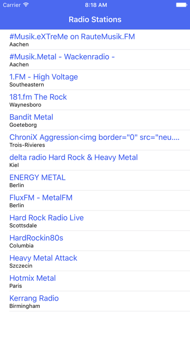 Screenshot #1 pour Radio Channel Metal FM Online Streaming