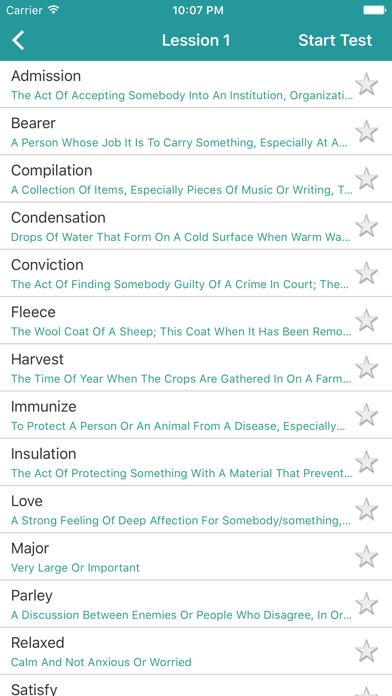 Screenshot #1 pour English Learner's Pocket Vocabulary