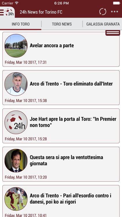 24h News for Torino FC