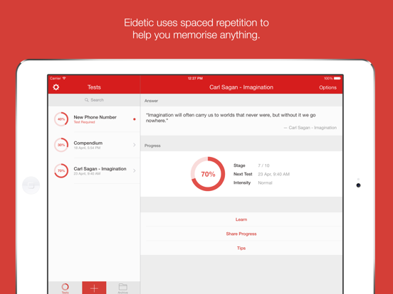 Screenshot #4 pour Eidetic - Spaced Repetition