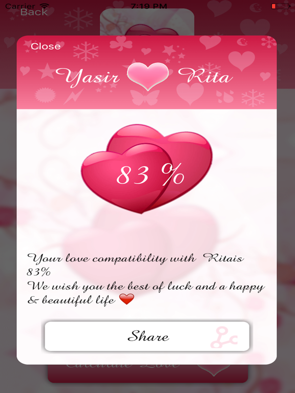 The Love Calculator - Ultimate iPad screenshot