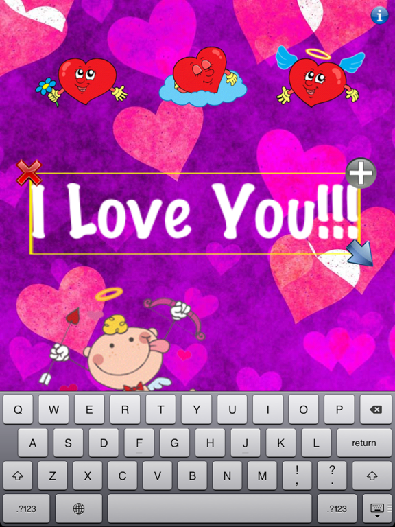 Valentines Card Creator! iPad screenshot 3 - Entertainment app