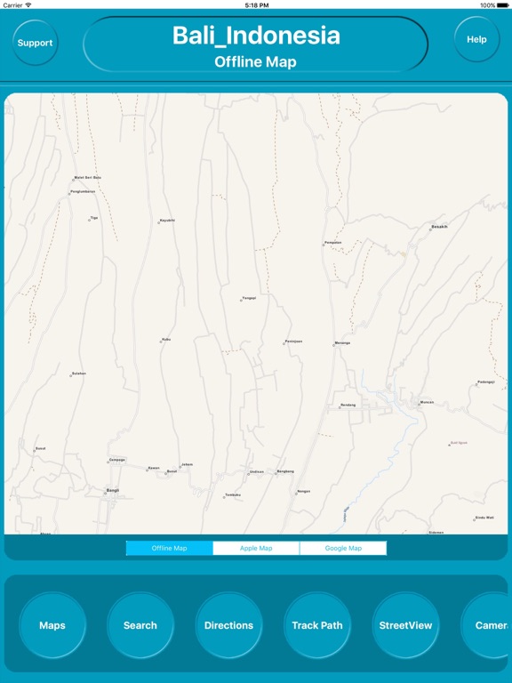Bali Indonesia Offline Maps Navigation iPad Bali Indonesia Offline Maps Navigation iPad