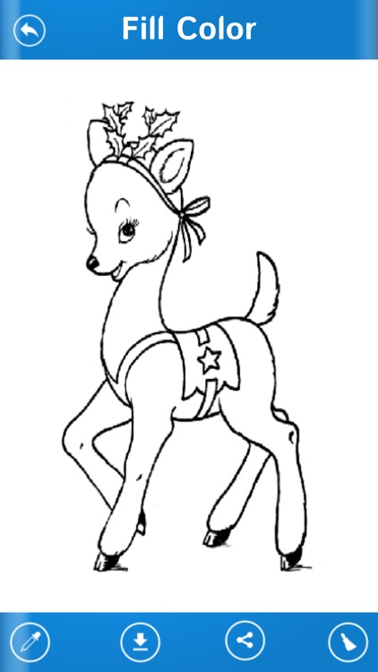 Santa And Christmas Coloring Book Game For Kids screenshot-3