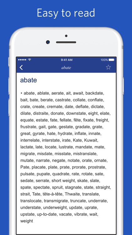 Dictionary of Rhymes