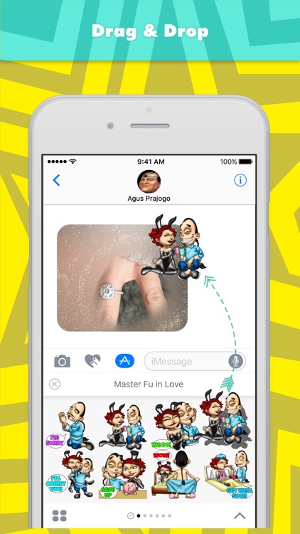 Master Fu in Love stickers by Choppic