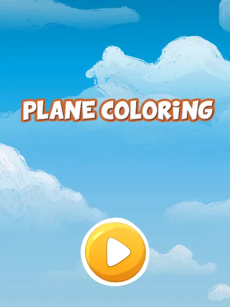 Sky airplane coloring book for kids games