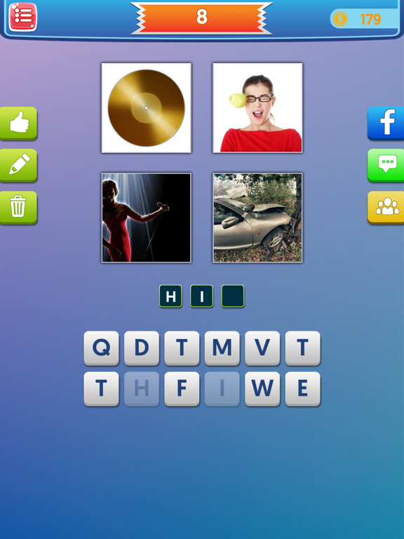 Screenshot #6 pour Pics to Word Puzzle-4 Pics Guess What's the 1 Word