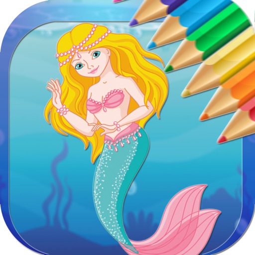 Mermaid Coloring Book Game for Kids