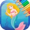 The best of game for kids and toddlers princess mermaid coloring and anime colorings in Ocean World 