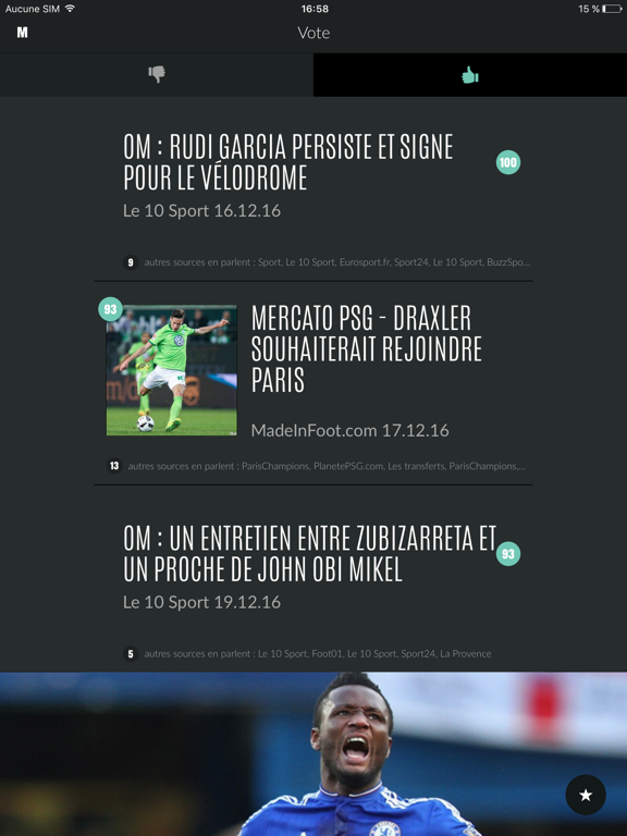 Screenshot #6 pour Mercato : Actus transfert