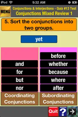 Game screenshot easyLearn Conjunctions & Interjections hack