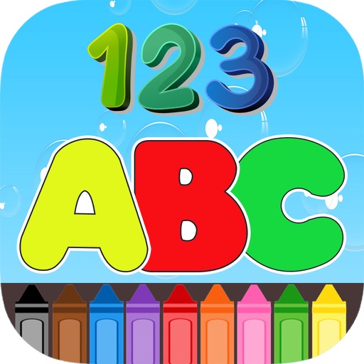 ABC 123 Coloring Book Icon