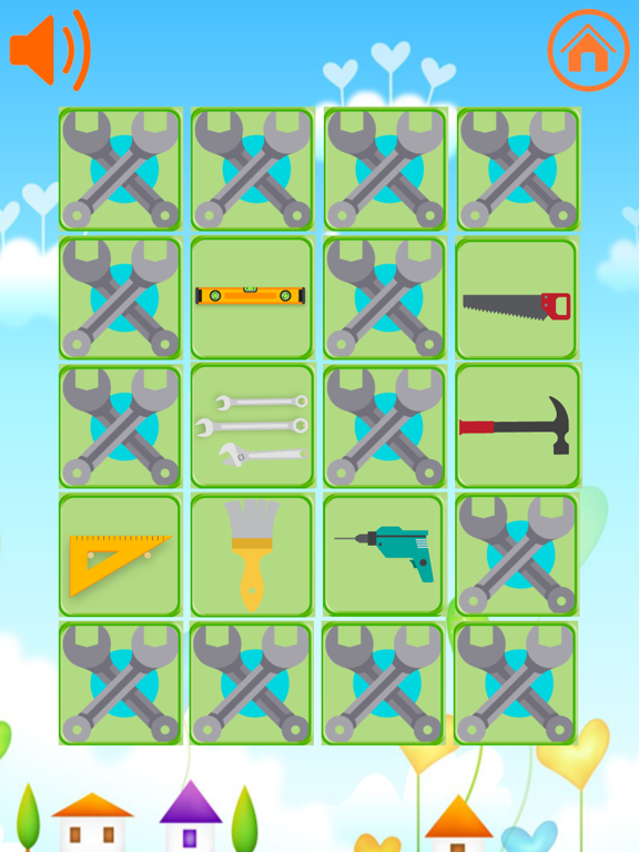 Screenshot #6 pour Hand tools Matching game for Kids