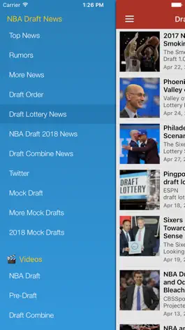 Game screenshot Draft News for NBA Basketball apk