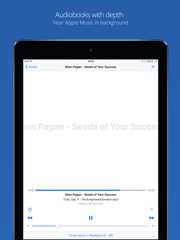 Mus+ Audiobooks iPad screenshot 2 - Music app