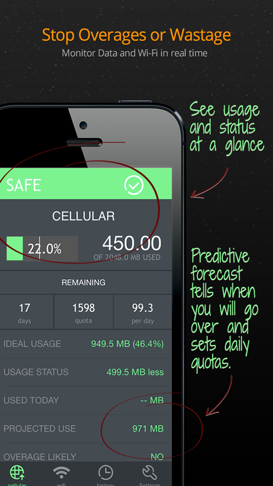 #1. Data Usage Pro (iOS) 게시자: oBytes, LLC